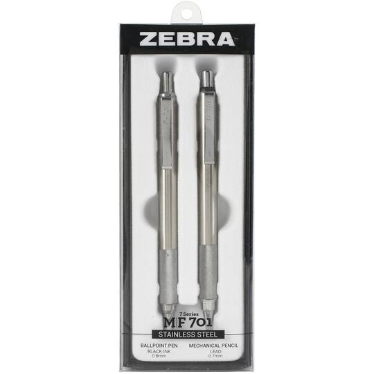 Zebra MF 701 Stainless Steel Pen &#x26; Mechanical Pencil Gift Set